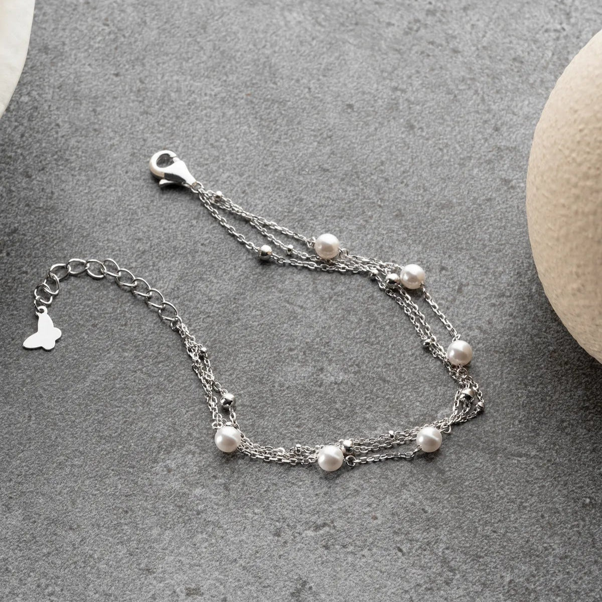 Bracelet perlé de 925 argent sterling - par Lydian