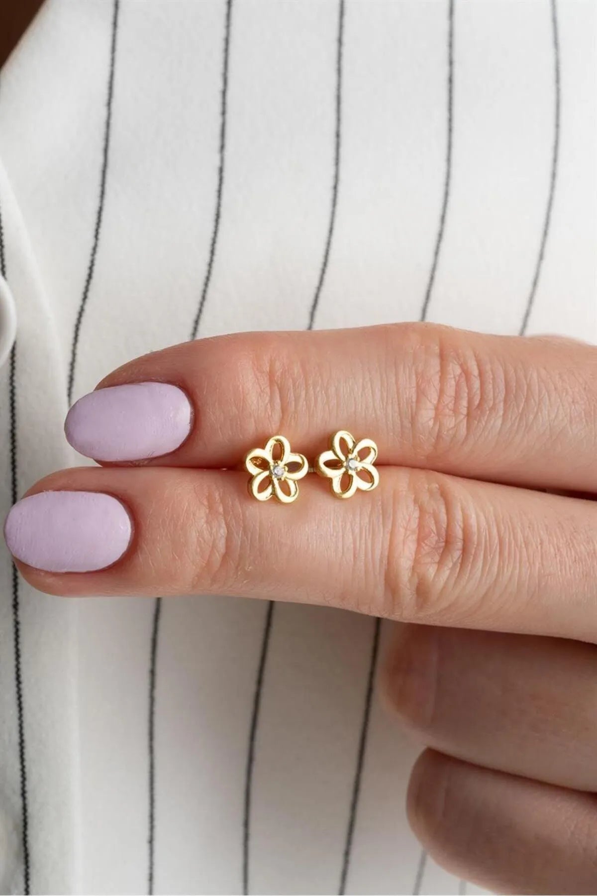 Petite Bloom - 925 boucles d'oreilles en argent sterling