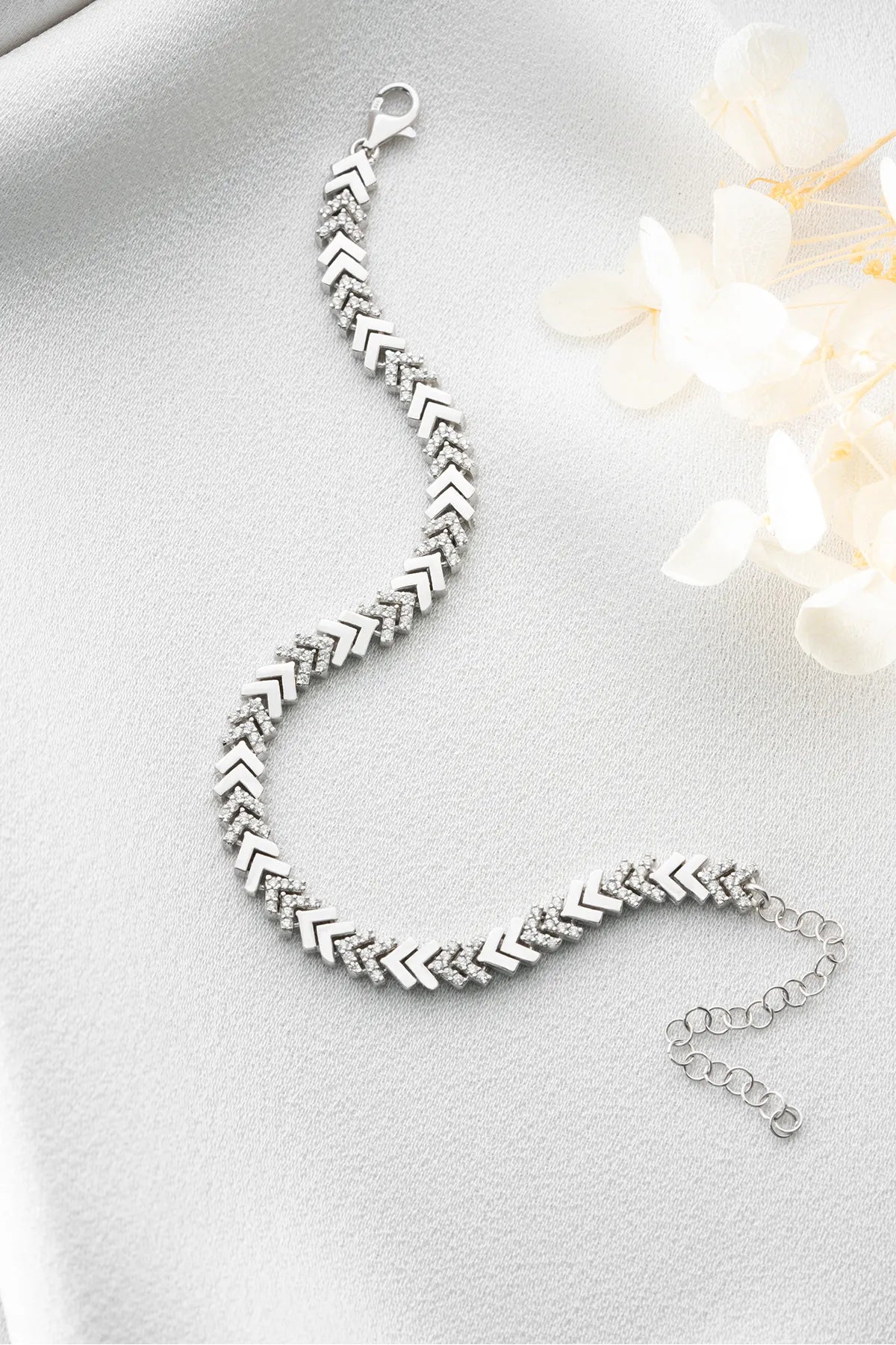 Bracelet Vibe - 925 Silver with Zirconia - par Lydian