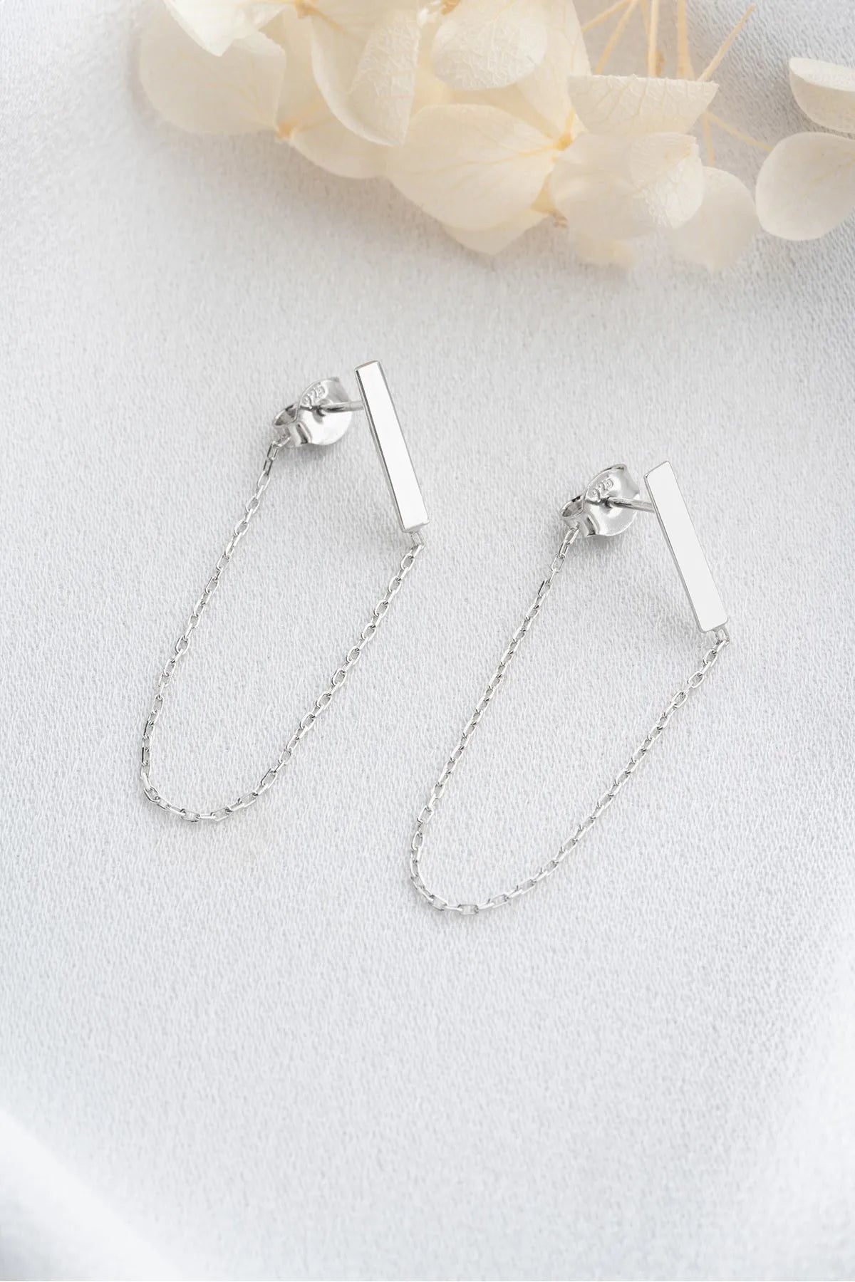 Flux d'argent - 925 boucles d'oreilles en argent sterling