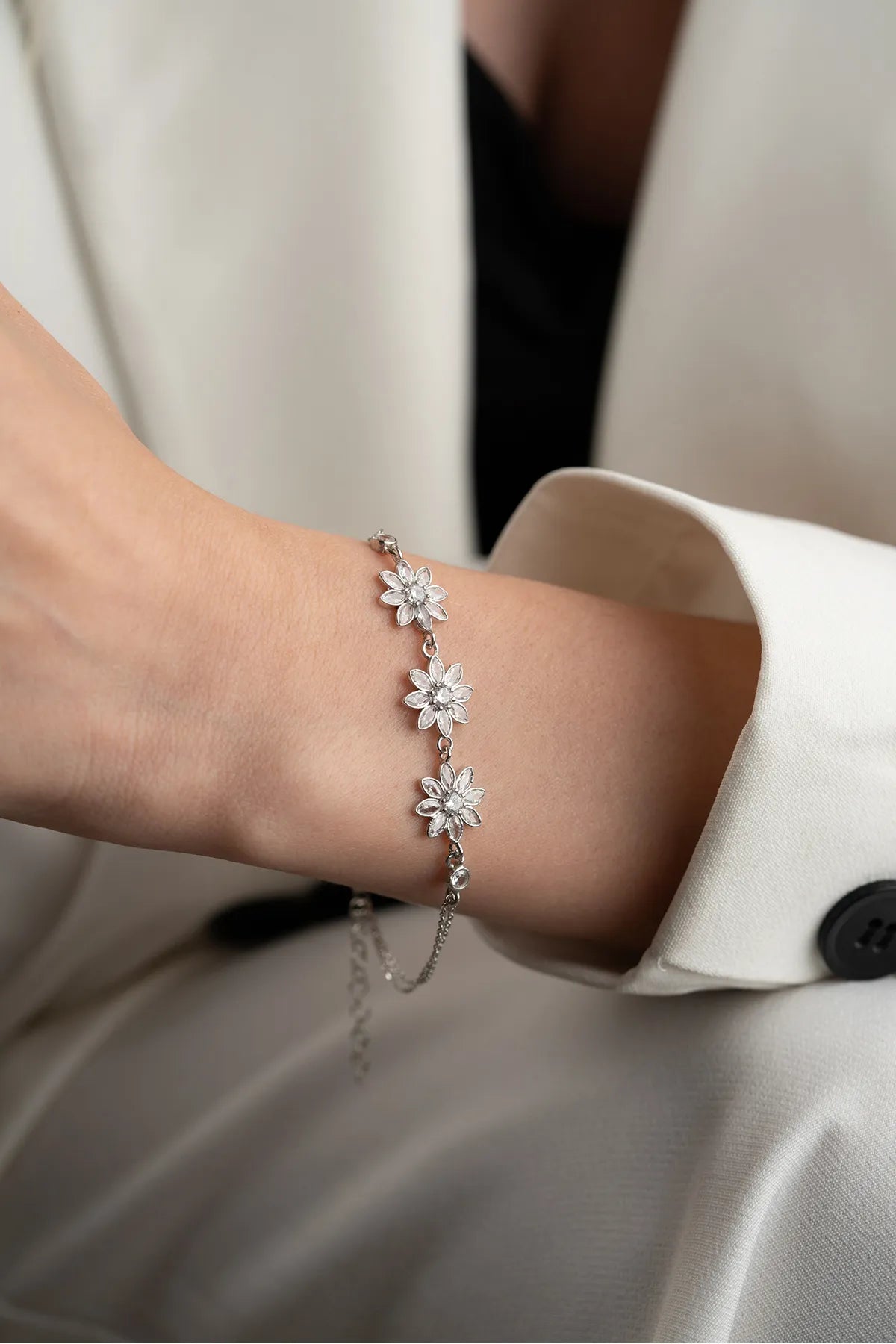 Bracelet Lotus Glow - 925 Silver - Bylydian