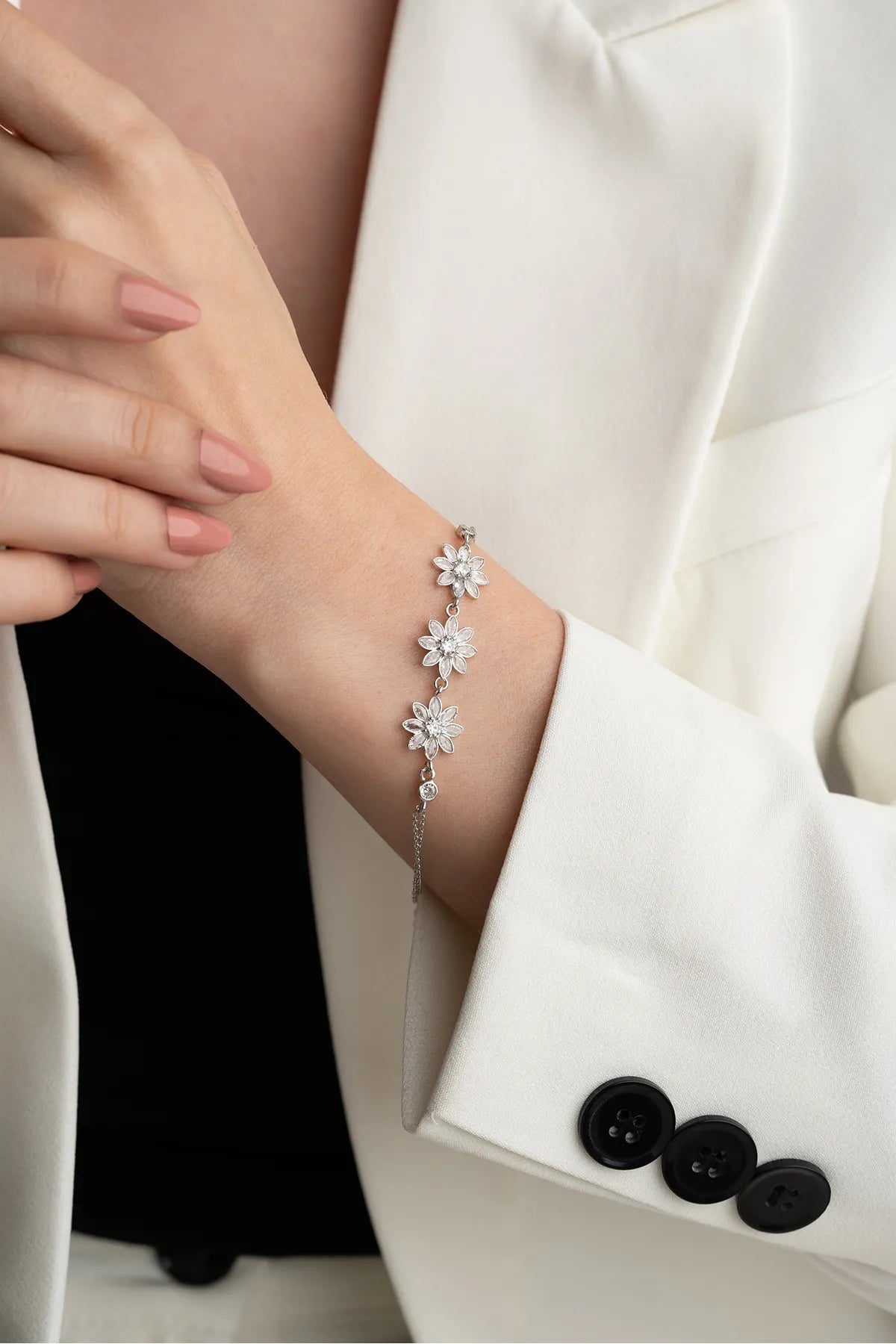 Bracelet Lotus Glow - 925 Silver - Bylydian