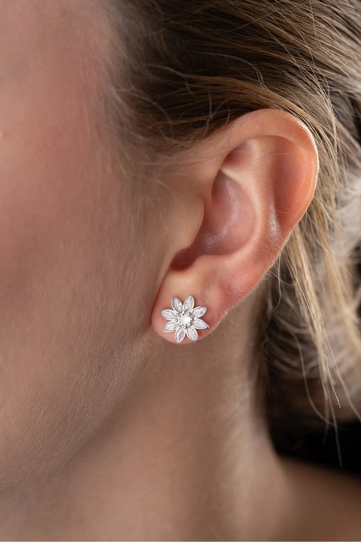 Boucles d'oreilles Lotus Shine - 925 Silver