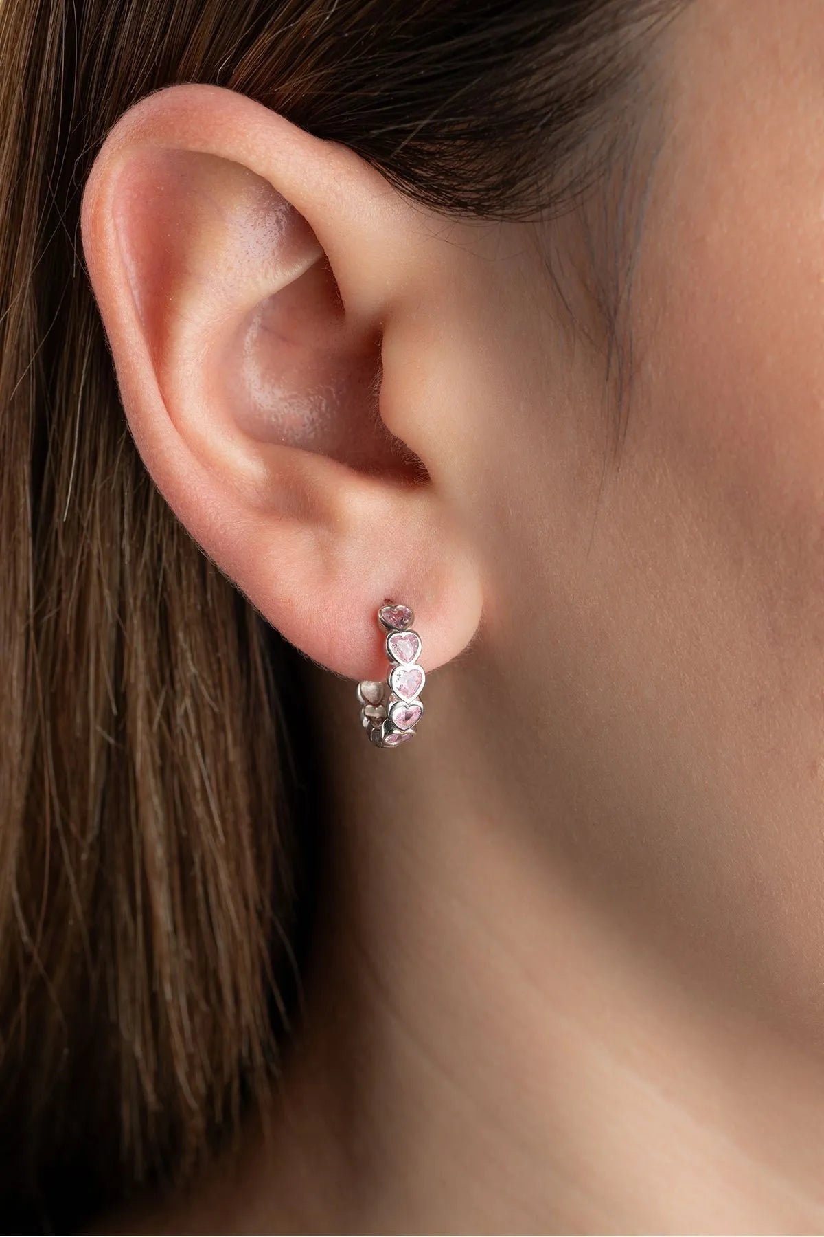 Sweet Hearts – 925 Sterling Zilver Oorbellen