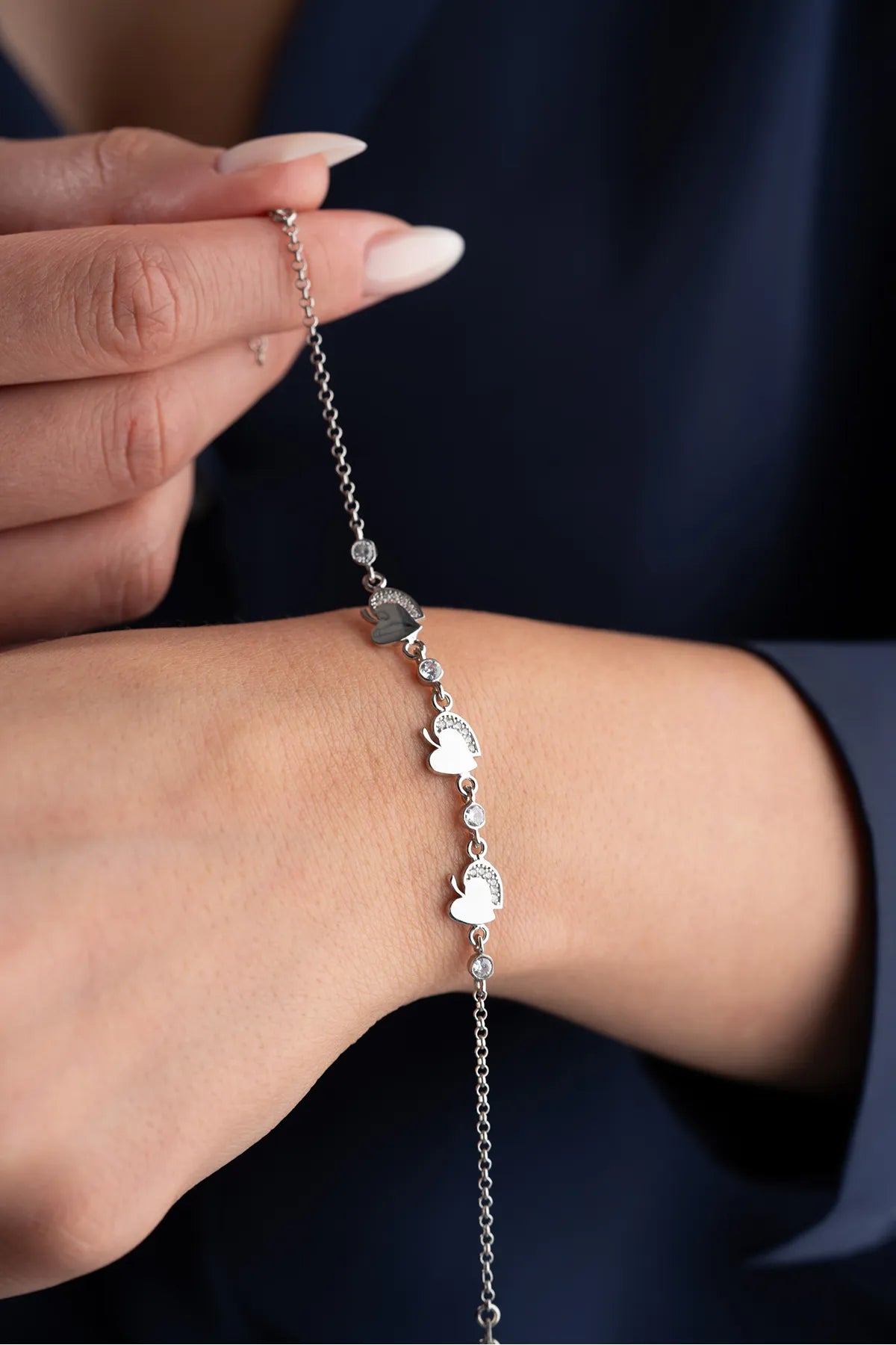 Bracelet de pomme en chérie - 925 Silveryylydian