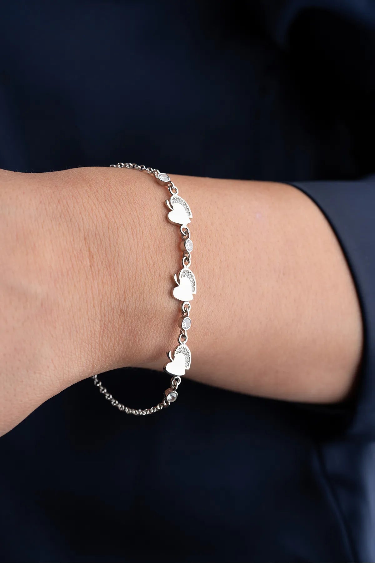 Bracelet de pomme en chérie - 925 Silveryylydian