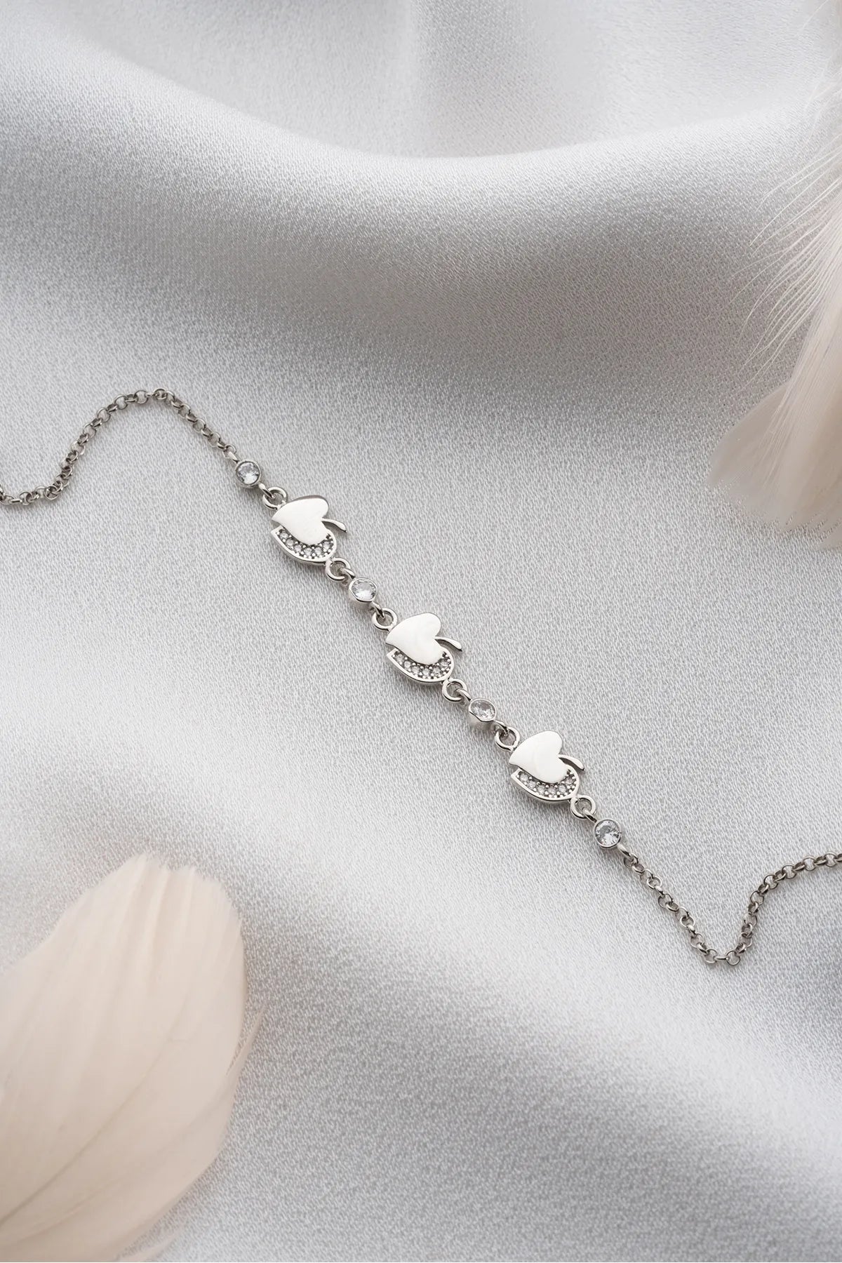 Bracelet de pomme en chérie - 925 Silveryylydian