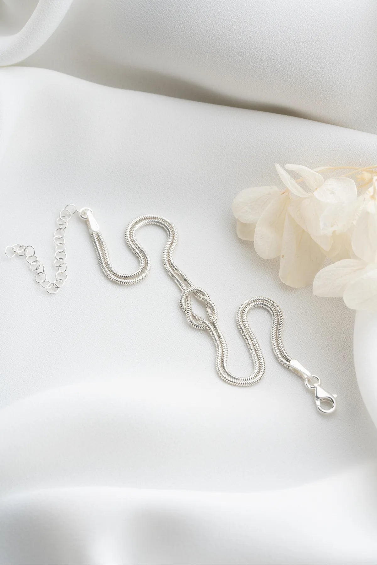 Bracelet de nœud d'amour - 925 argent