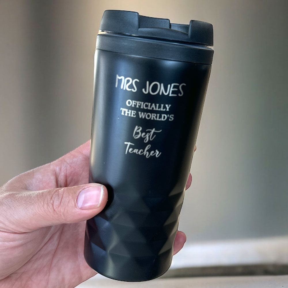 Graphique thermos thermos avec texte -D25