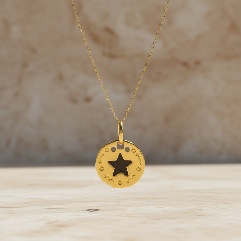 Collier en argent avec pendentif STAR BLAR040