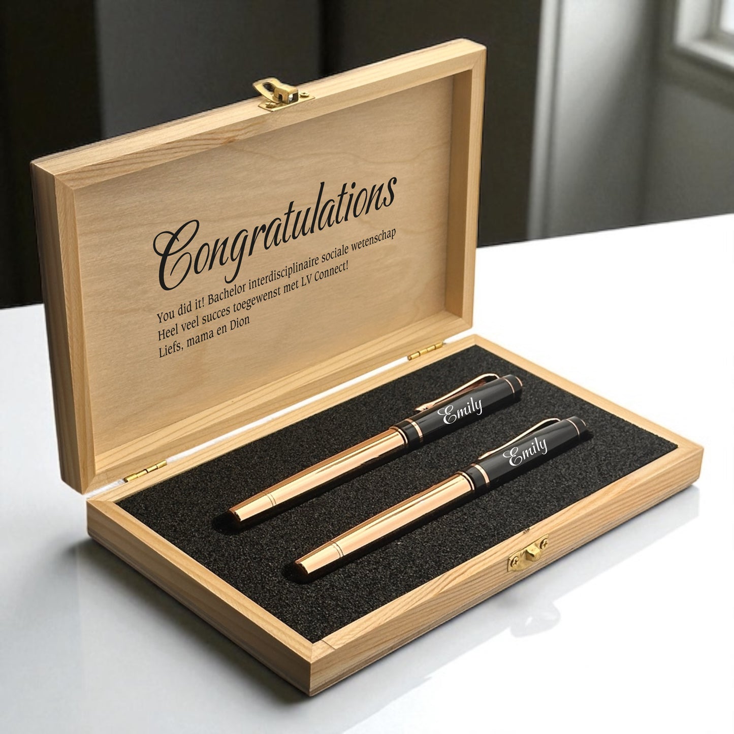 Penset personnalisé - Ensemble d'écriture avec la boîte 1219r