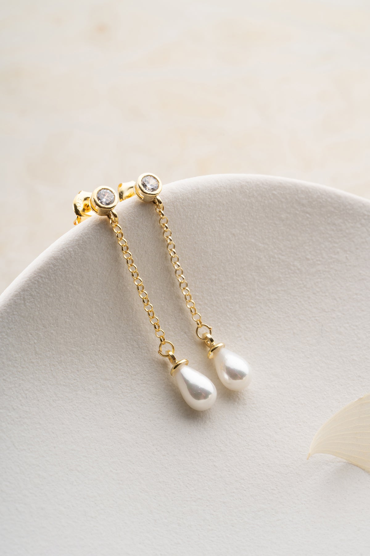 Gemme - boucle d'oreille en argent avec goutte