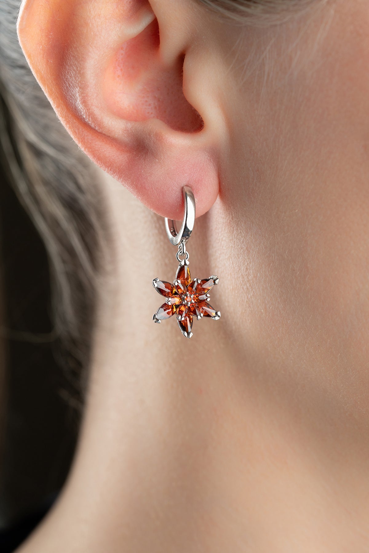 Boucles d'oreilles Lotusbloem - 925 Silver Silver