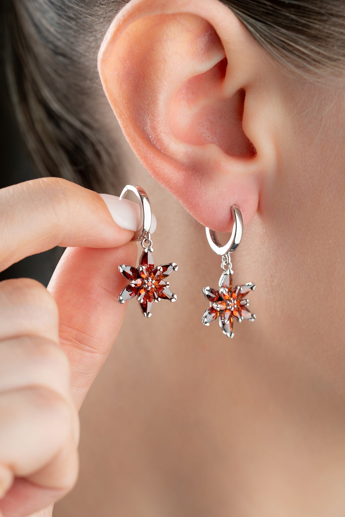 Boucles d'oreilles Lotusbloem - 925 Silver Silver