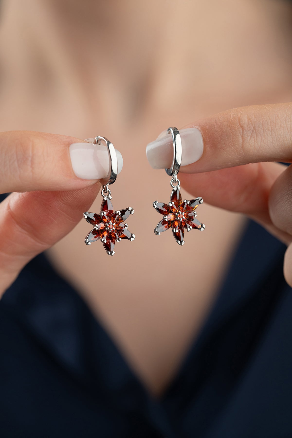 Boucles d'oreilles Lotusbloem - 925 Silver Silver
