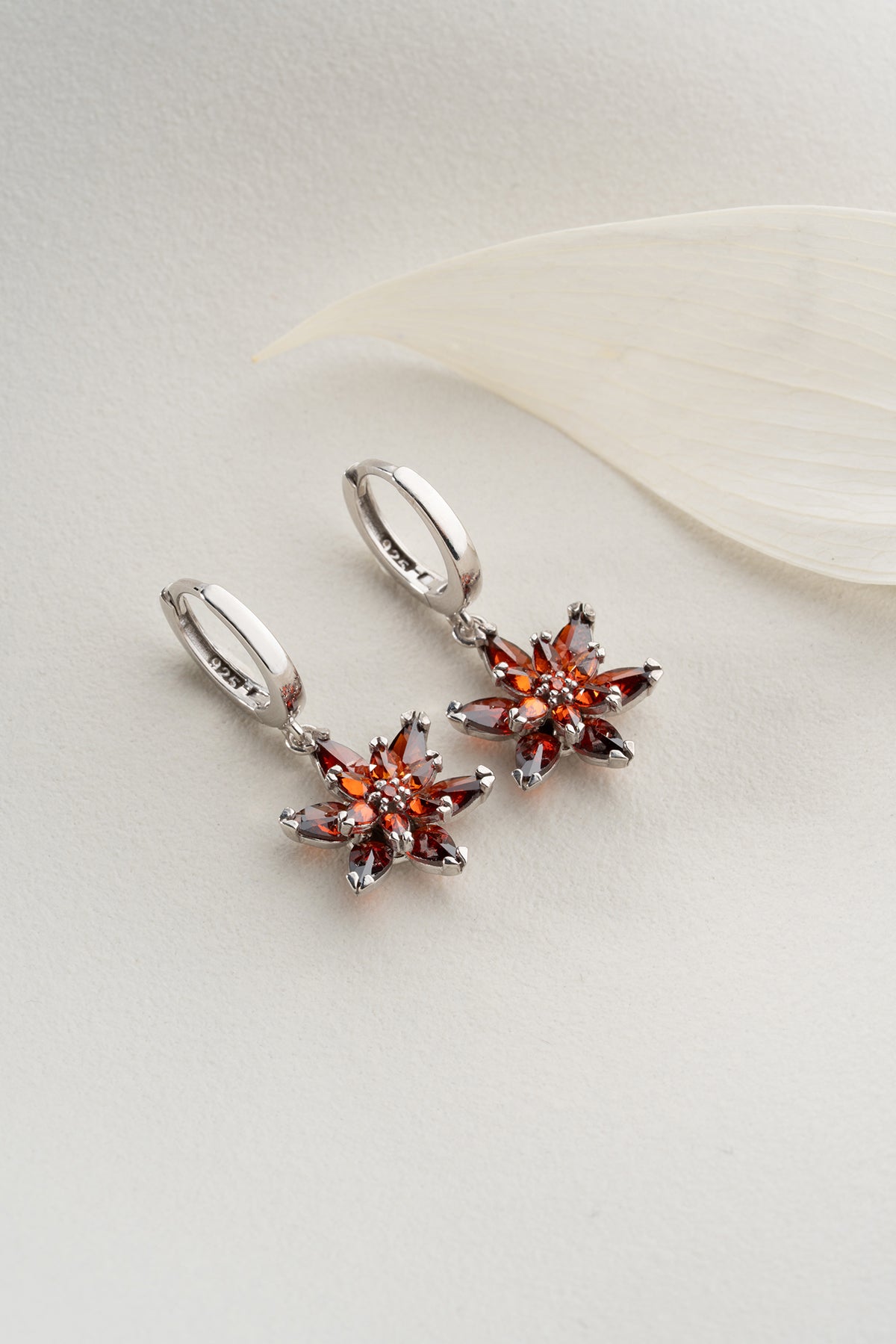 Boucles d'oreilles Lotusbloem - 925 Silver Silver