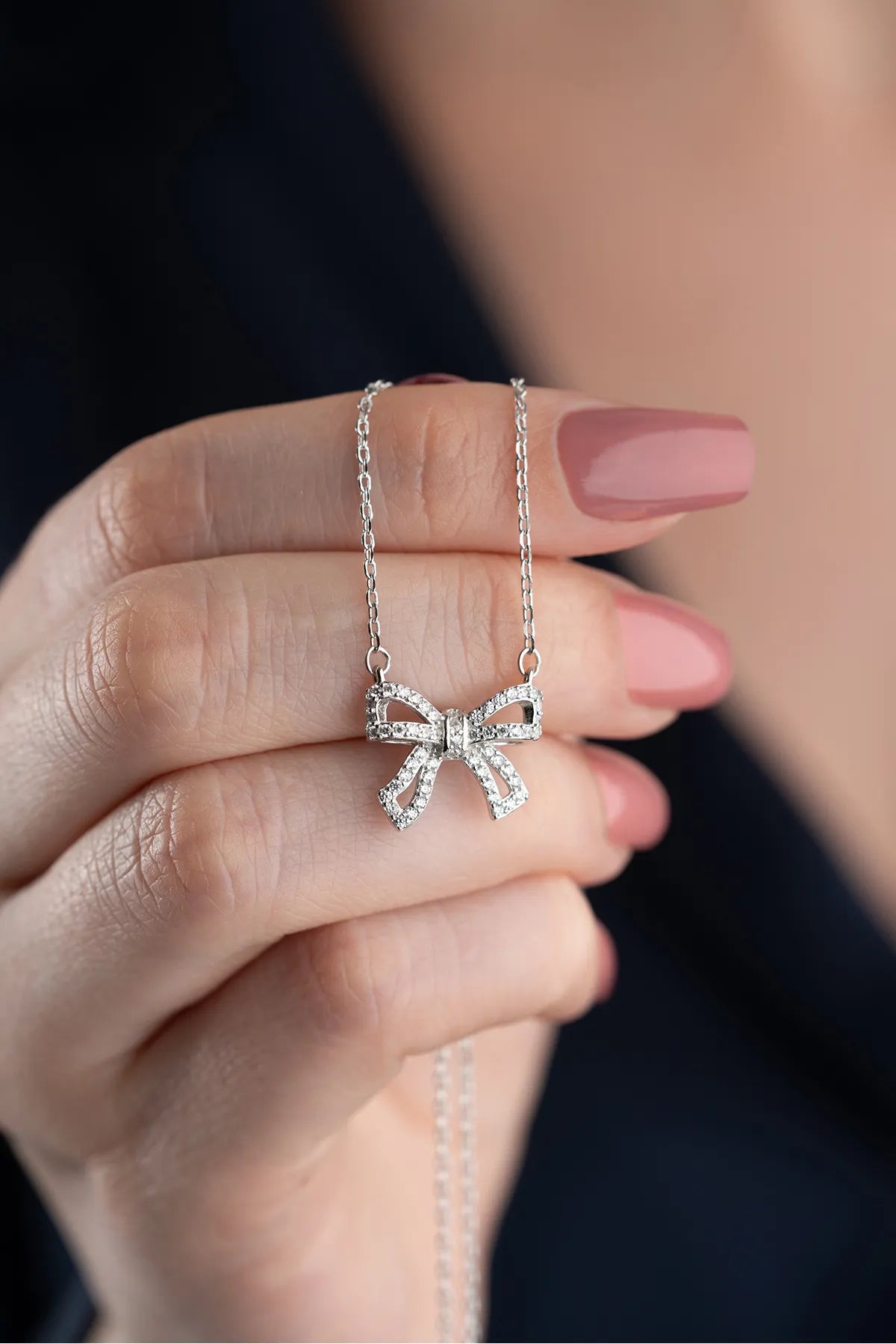 Collier d'arc fin de 925 argent