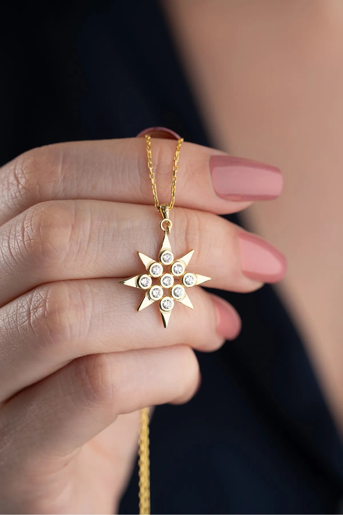 925 Collier en argent avec pendentif ster