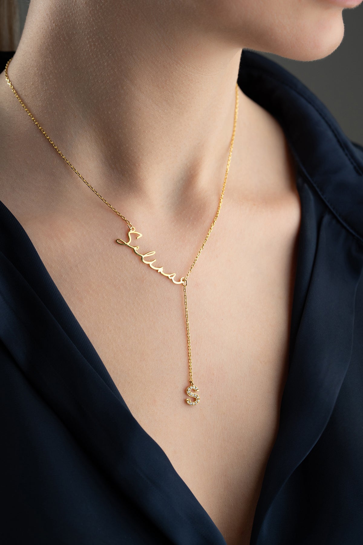 Persoonlijke Naam Ketting – 925 Zilver – Verguld