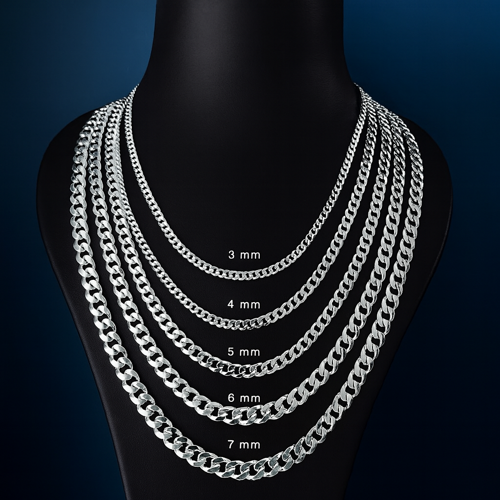 Collier homme gourmette argent 6 mm BLMN025