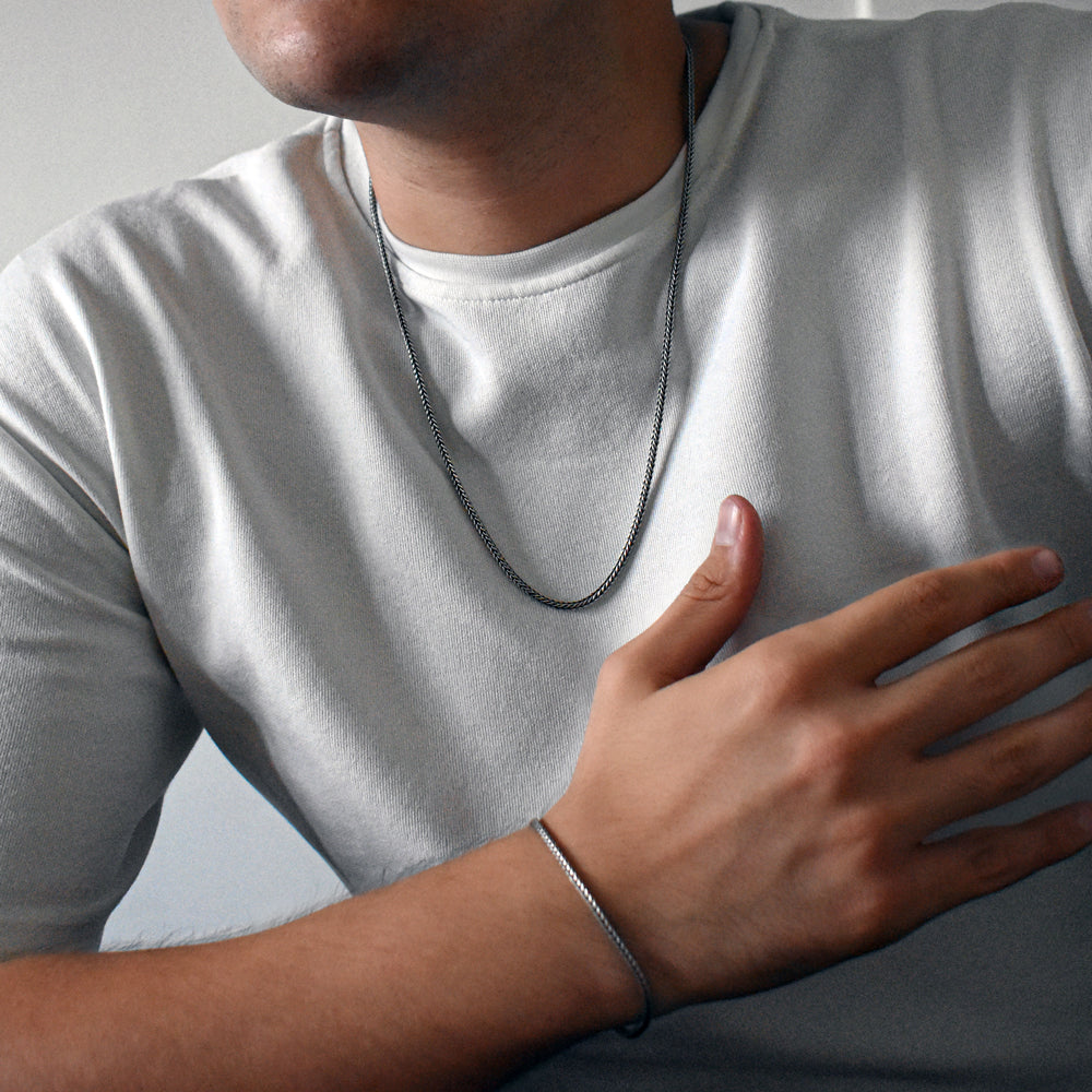 925 Collier en argent à la mousse 2,5 mm OMSL005