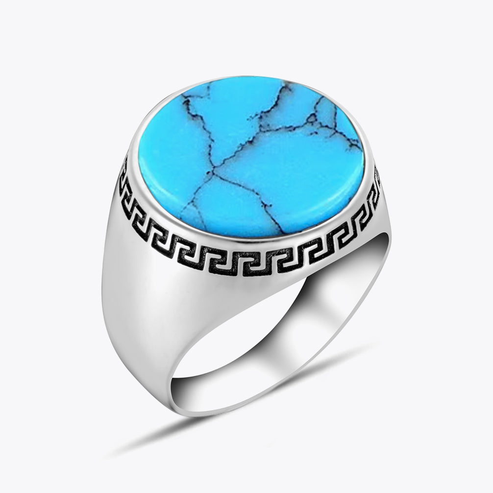 Chevalière Pierre Turquoise ORTBL103