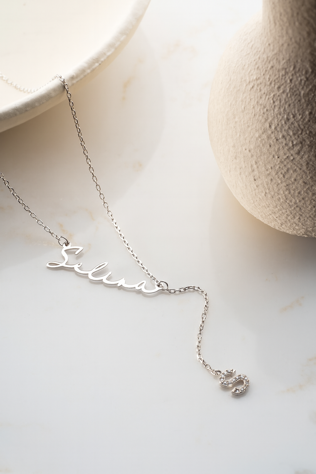 Persoonlijke Naam Ketting – 925 Zilver – Verguld