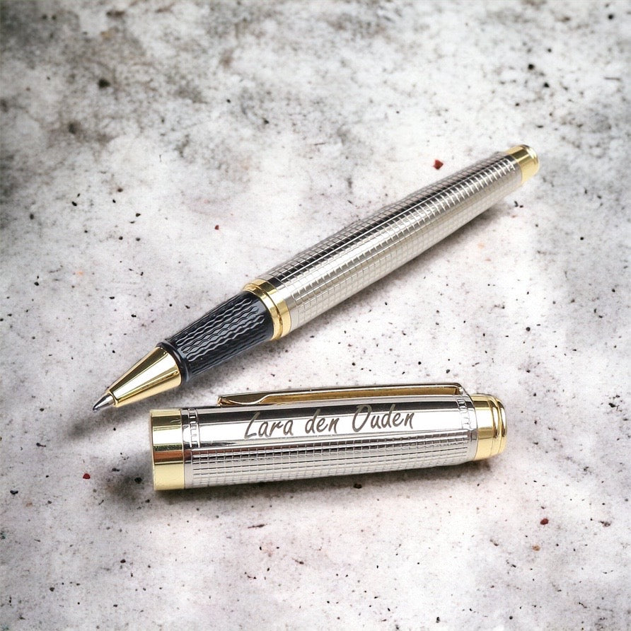 Stylo Roller Personnalisé - Avec Coffret Bois Gravé