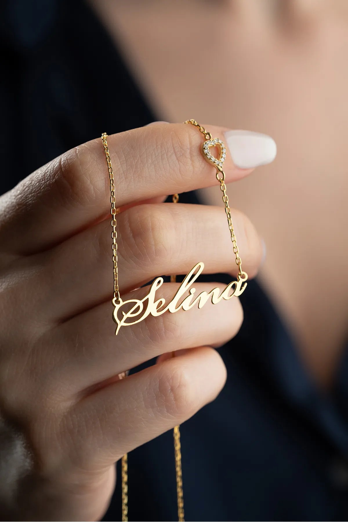 Naamketting met Hart – 925 Sterling Zilver