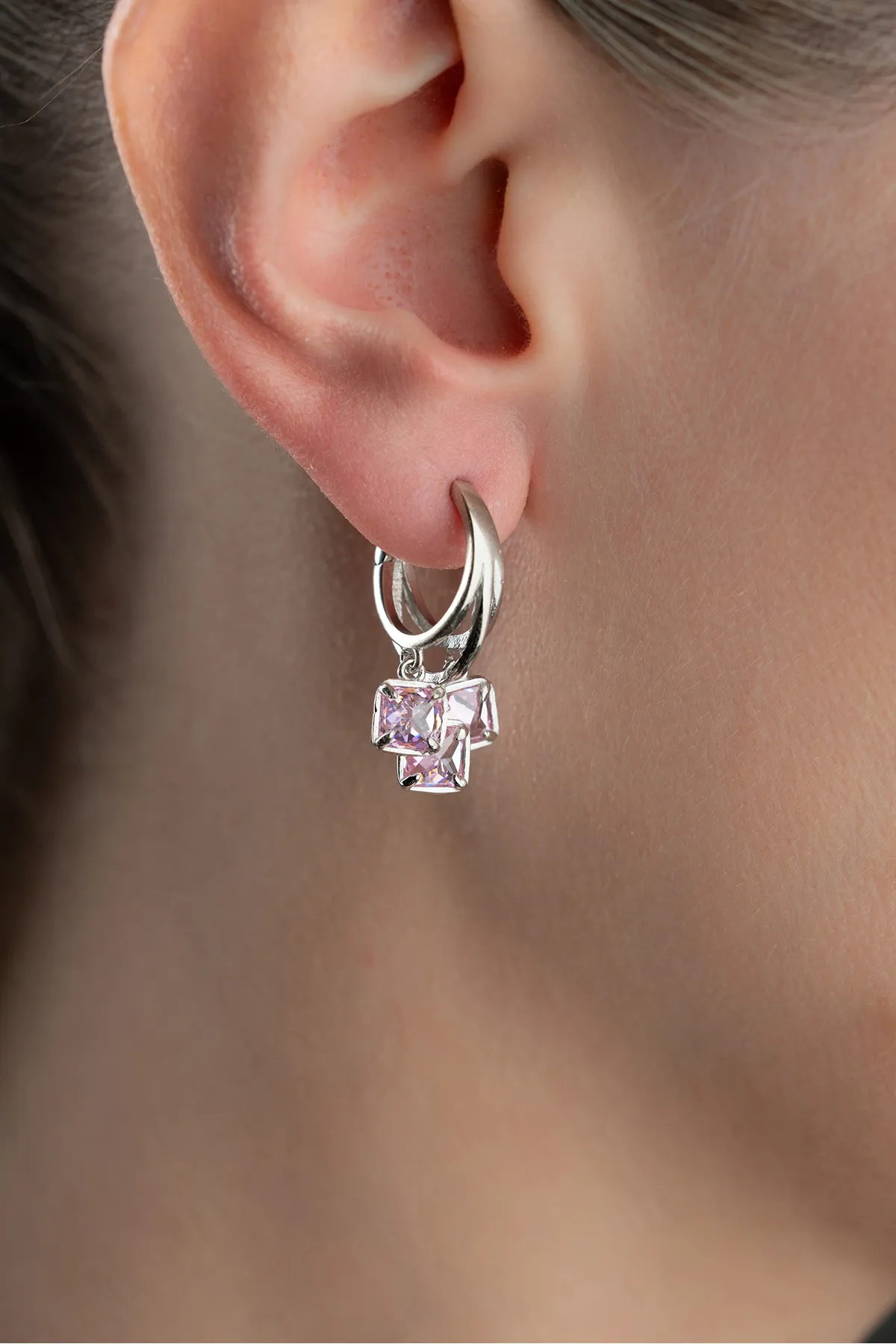 Roze Droom Oorbellen – 925 Sterling Zilver