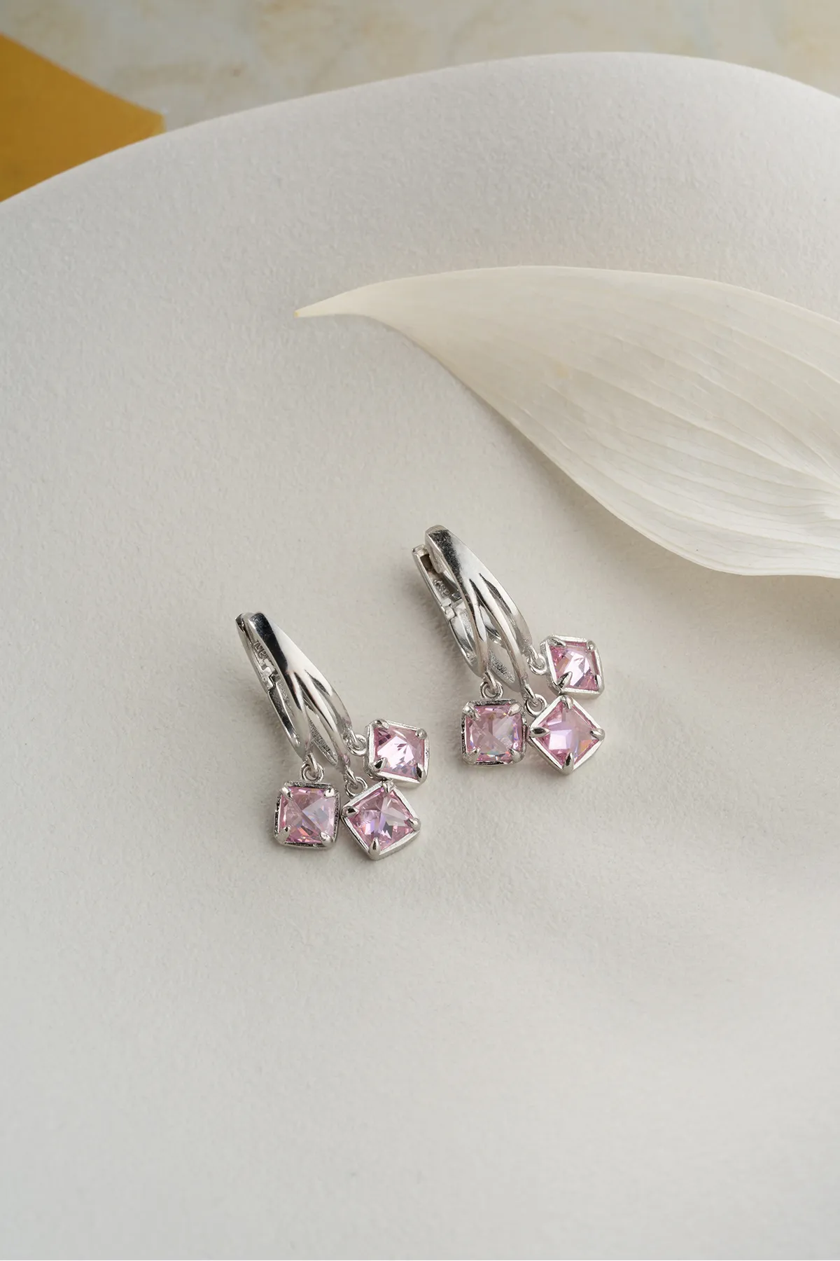 Roze Droom Oorbellen – 925 Sterling Zilver
