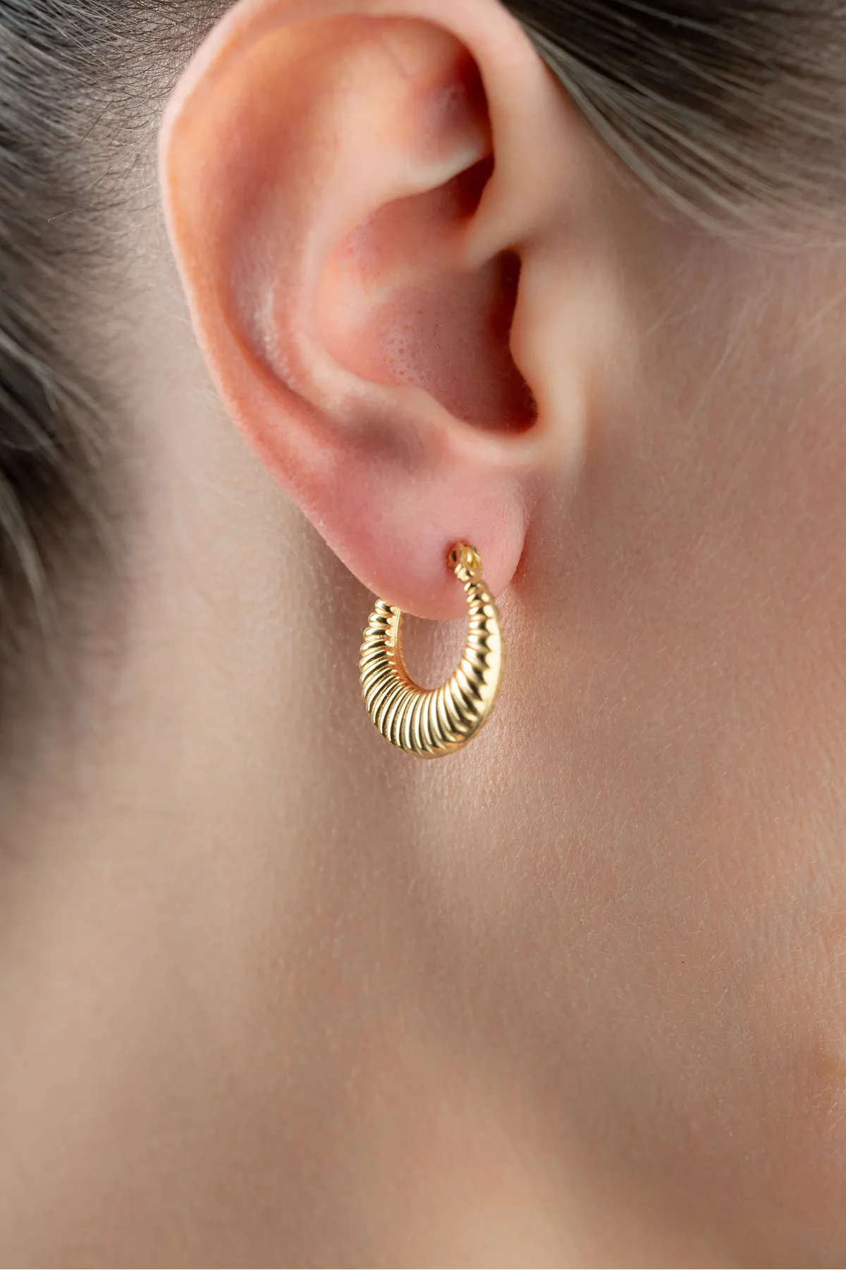 Gouden Golf Oorbellen – 925 Sterling Zilver
