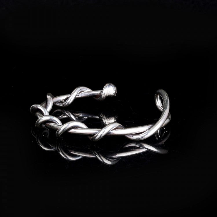 925 Bracelet tressé en argent sterling - 8 mm