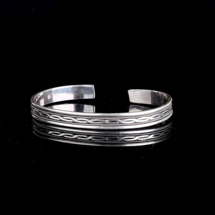 Motif 925 Bracelet des hommes en argent sterling