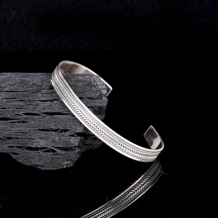 Modèle blindé 925 Sterling Silver Men Bracelet
