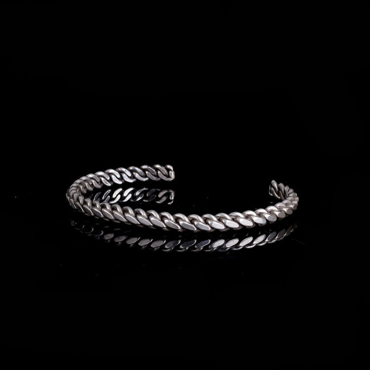 Gedraaide 925 Sterling Zilver Heren Armband