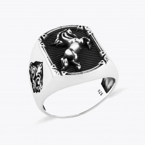 Chevalière Cheval en Argent