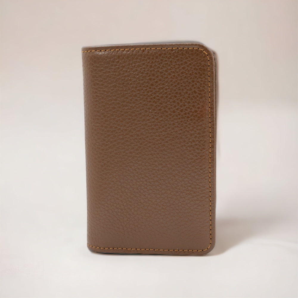 Porte-cartes en cuir marron 3304T