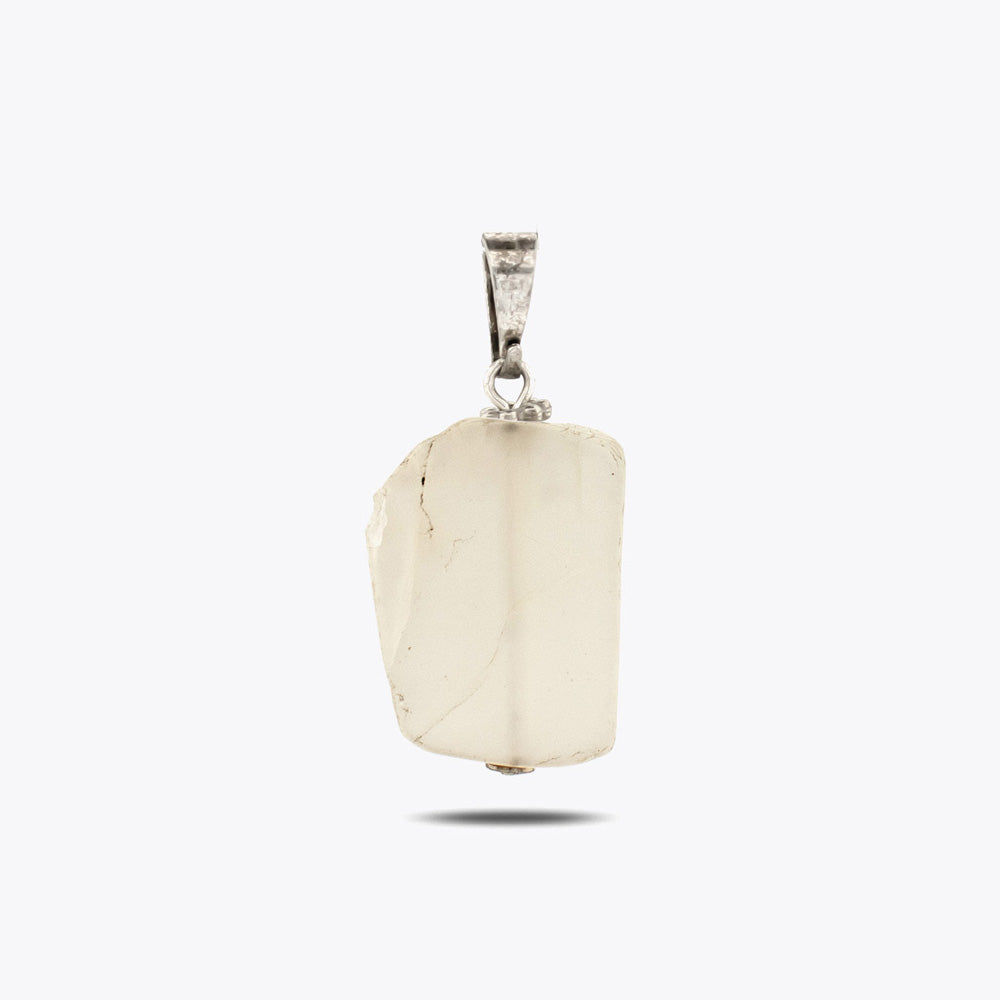 Pendentif pierre de lune avec chaîne
