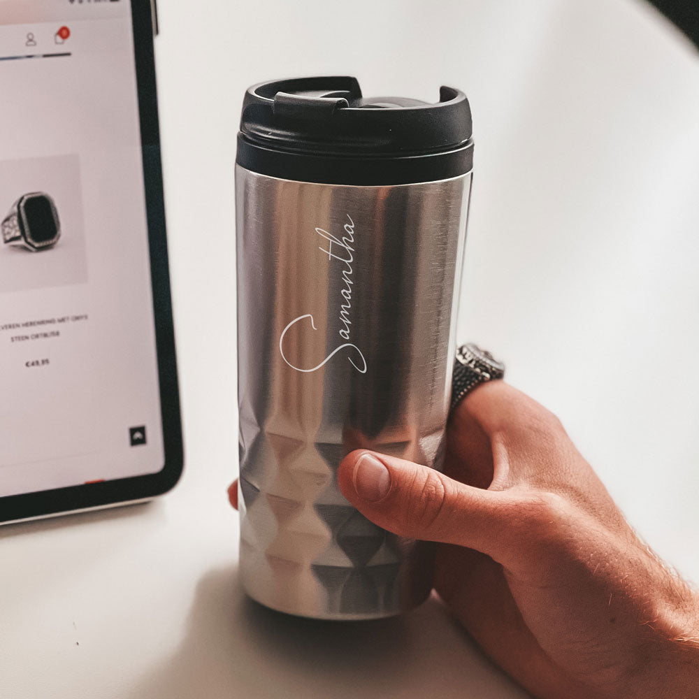 Mug isotherme graphique avec texte -3