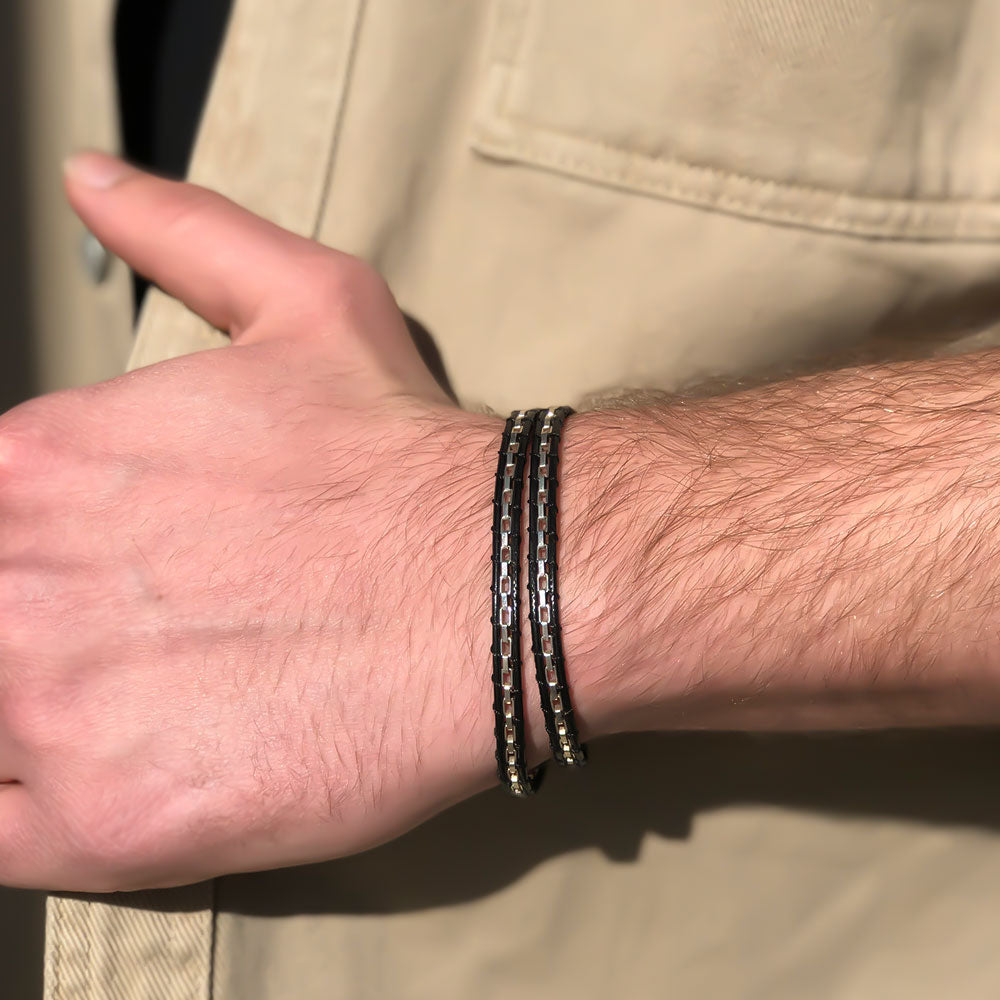 by LYDIAN Bracelet Homme Argent 925 ARLB-04