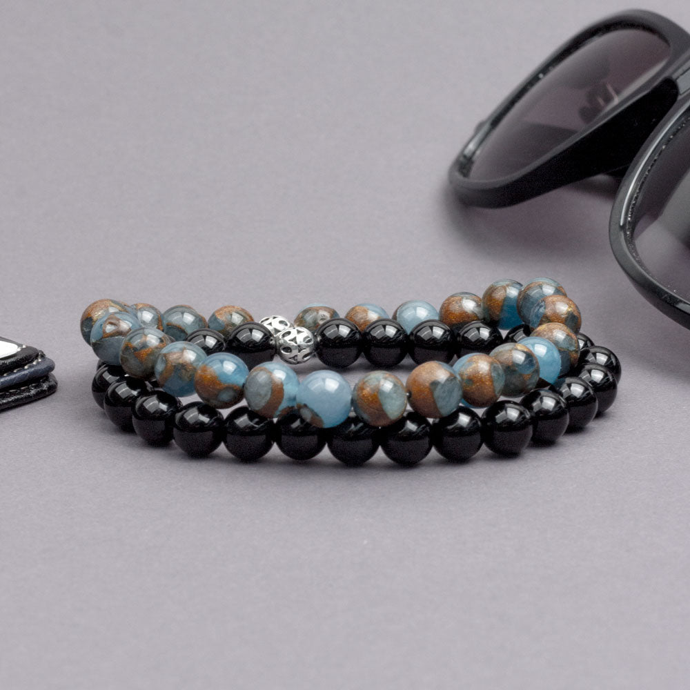 Bracelet Perlé Etoile Onyx BGS002