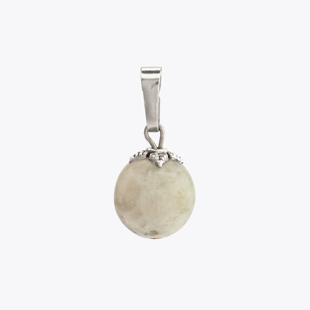 Pendentif pierre de lune avec chaîne