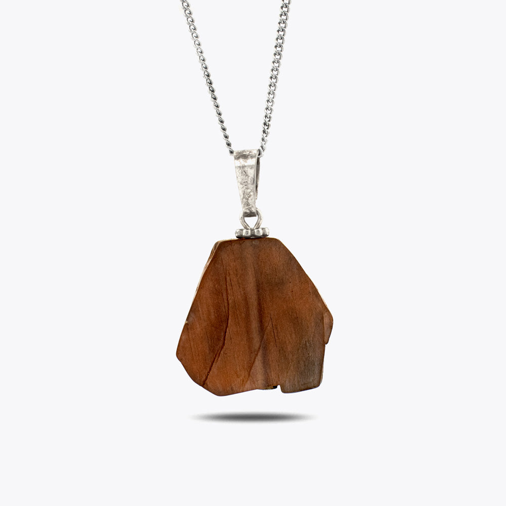 Pendentif pierre de lune avec chaîne