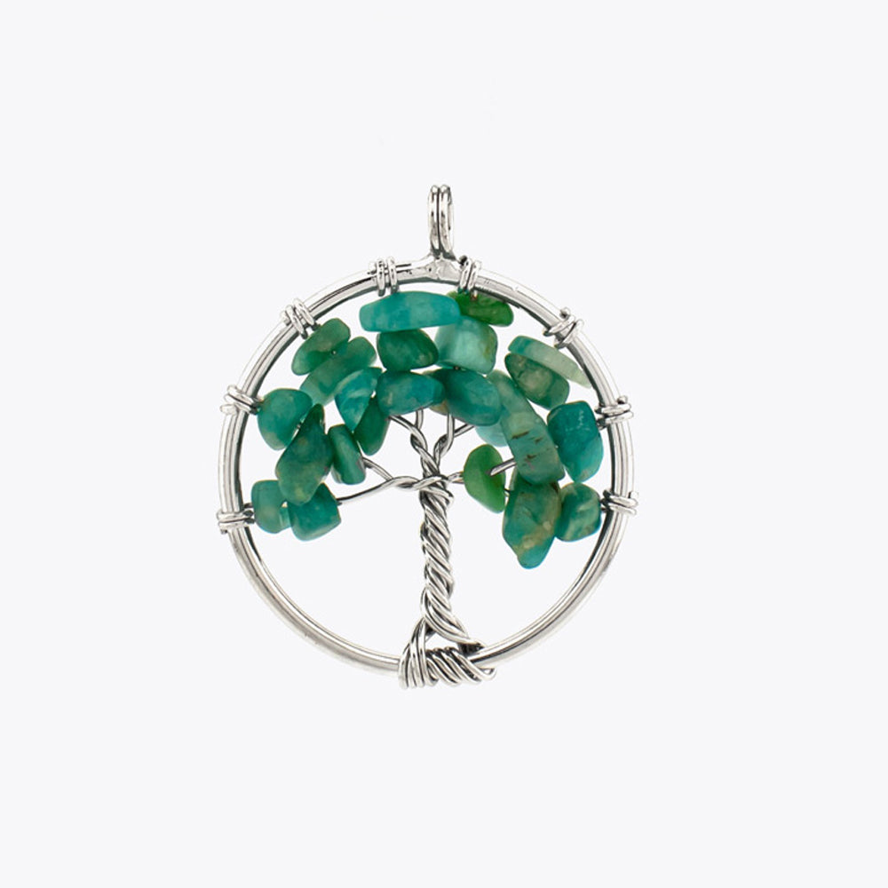Pendentif amazonite avec chaîne