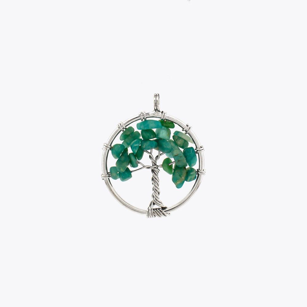 Pendentif amazonite avec chaîne
