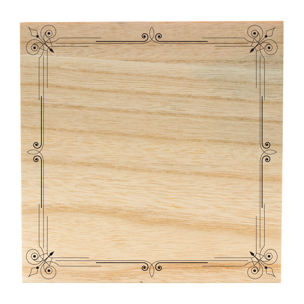 Coffret en bois gravé 20cm*20cm