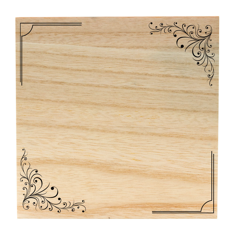 Coffret en bois gravé 20cm*20cm