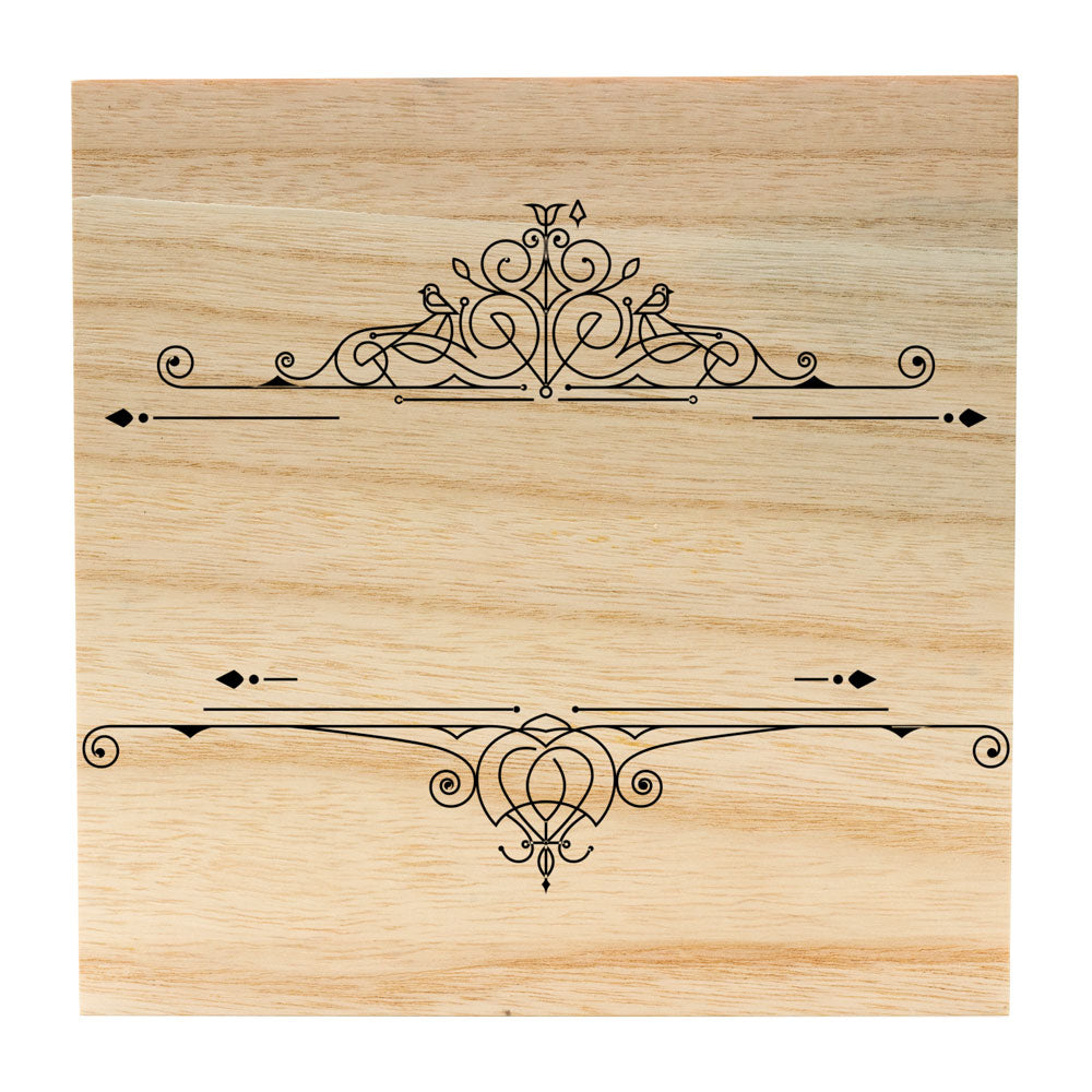 Coffret en bois gravé 20cm*20cm