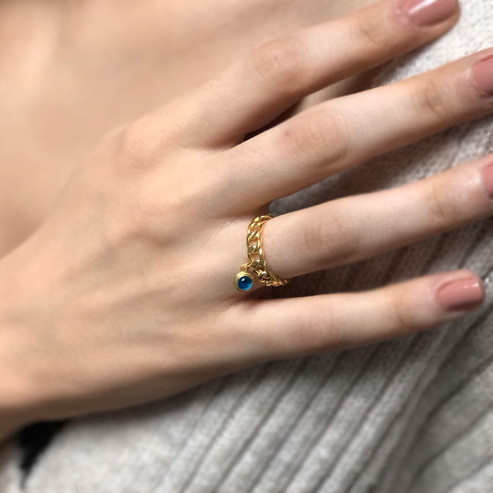 Bague en argent mauvais œil BLAR003